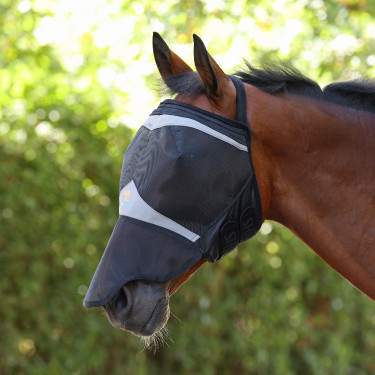 Masque anti-mouches Shires FlyGuard Pro Fine Mesh sans oreilles avec nez