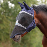 Masque anti-mouches Shires FlyGuard Pro Fine Mesh avec oreilles et nez Marine Bleu marine Masque anti-mouches Shires FlyGuard Pro Fine Mesh avec oreilles et nez Marine Bleu marine