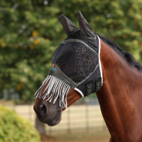 Masque anti-mouches Shires FlyGuard Pro Air Motion avec oreilles et franges Masque anti-mouches Shires FlyGuard Pro Air Motion avec oreilles et franges