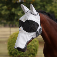 Masque anti-mouches Shires FlyGuard Pro Sun Shade avec oreilles et nez carré Masque anti-mouches Shires FlyGuard Pro Sun Shade avec oreilles et nez carré