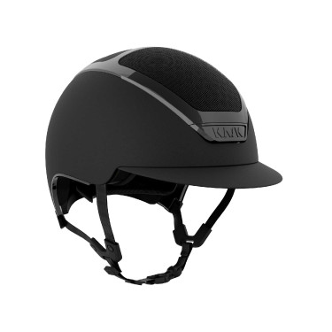 Casque Kask Dogma Chrome jugulaire marron clair Noir