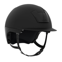 Casque Kask Kooki jugulaire marron clair Noir mat