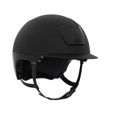 Casque Kask Kooki jugulaire marron clair Noir mat