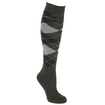 Chaussettes d'équitation Covalliero Brescia Anthracite / gris