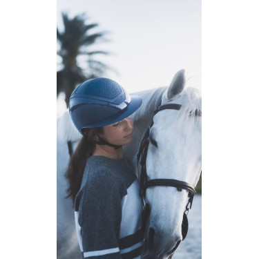 Casque Kask Star Lady Pure Shine Bleu atlantique