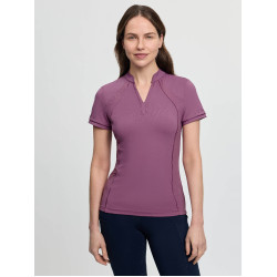 Base Layer LeMieux en tissu mesh Lisa femme manches courtes Mallow Violet