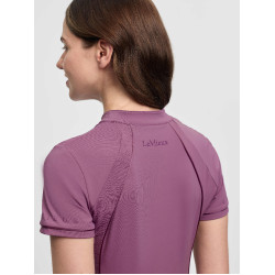 Base Layer LeMieux en tissu mesh Lisa femme manches courtes Mallow Violet