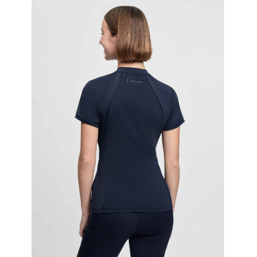 Base Layer LeMieux en tissu mesh Lisa femme manches courtes Marine Bleu marine