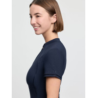 Base Layer LeMieux en tissu mesh Lisa femme manches courtes Marine Bleu marine