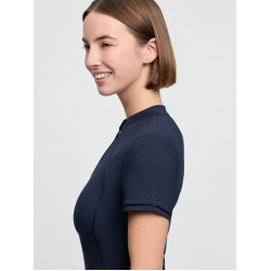 Base Layer LeMieux en tissu mesh Lisa femme manches courtes Marine Bleu marine