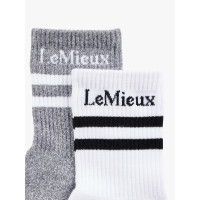 Chaussettes LeMieux par 2 Blanc