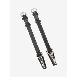 Montants LeMieux Clips huilés Kudos Noir / argent