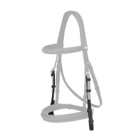 Montants LeMieux Hunter cousus Noir / argent