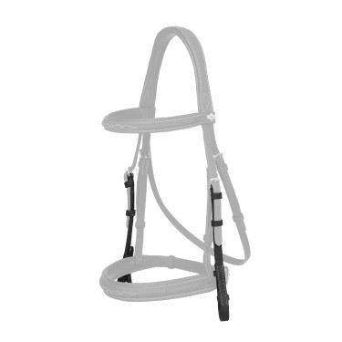 Montants LeMieux Hunter cousus Noir / argent