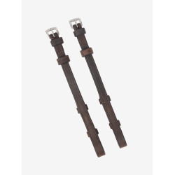 Montants LeMieux plats Hunter Havane / argent Marron