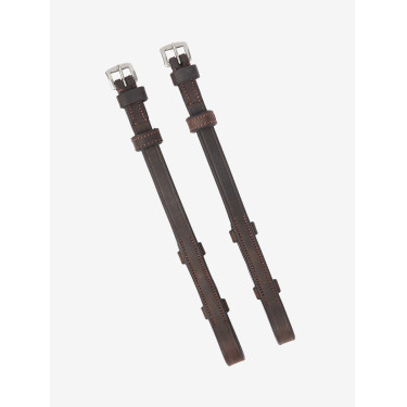Montants LeMieux plats Hunter Havane / argent Marron