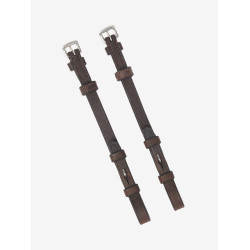 Montants LeMieux plats Hunter Havane / argent Marron