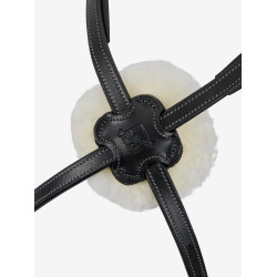 Muserolle LeMieux Arika Grackle Noir / argent Muserolle LeMieux Arika Grackle Noir / argent