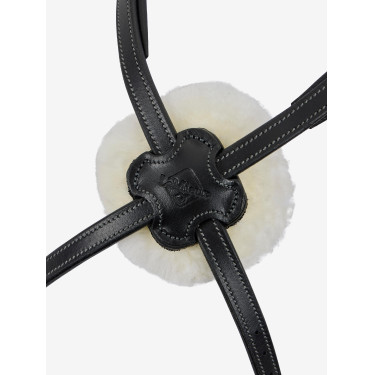 Muserolle LeMieux Arika Grackle Noir / argent Muserolle LeMieux Arika Grackle Noir / argent
