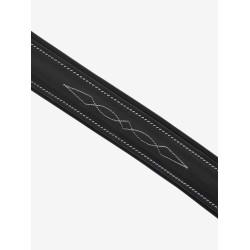 Muserolle LeMieux Hunter cousue Noir / argent