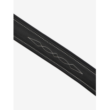 Muserolle LeMieux Hunter cousue Noir / argent