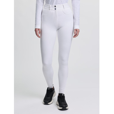 Pantalon d'équitation LeMieux fond silicone Cami Sculpt femme Blanc