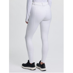 Pantalon d'équitation LeMieux fond silicone Cami Sculpt femme Blanc