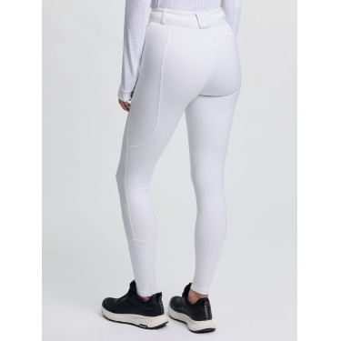 Pantalon d'équitation LeMieux fond silicone Cami Sculpt femme Blanc