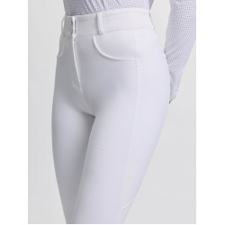 Pantalon d'équitation LeMieux fond silicone Cami Sculpt femme Blanc