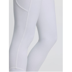 Pantalon d'équitation LeMieux fond silicone Cami Sculpt femme Blanc