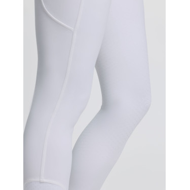 Pantalon d'équitation LeMieux fond silicone Cami Sculpt femme Blanc