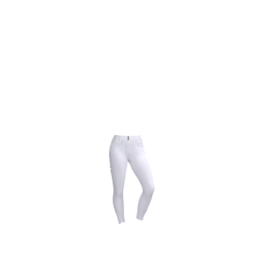 Pantalon d'équitation LeMieux fond silicone Cami Sculpt femme Blanc
