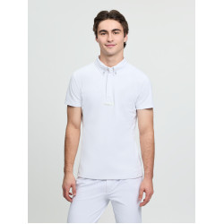 Polo de concours LeMieux manches courtes homme Blanc