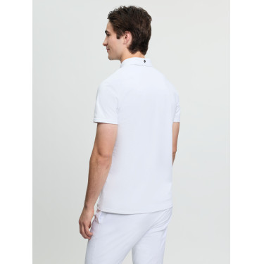 Polo de concours LeMieux manches courtes homme Blanc