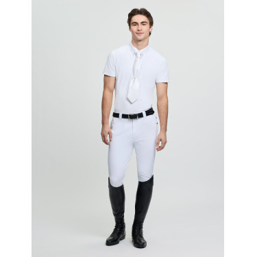 Polo de concours LeMieux manches courtes homme Blanc