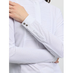 Polo de concours LeMieux manches longues Arielle femme Blanc
