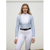 Polo de concours LeMieux manches longues Arielle femme Blanc