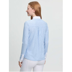Polo de concours LeMieux manches longues Arielle femme Mist Bleu