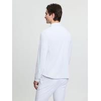 Polo de concours LeMieux manches longues homme Blanc