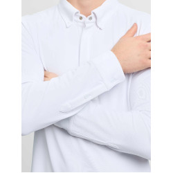 Polo de concours LeMieux manches longues homme Blanc