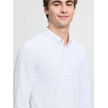 Polo de concours LeMieux manches longues homme Blanc