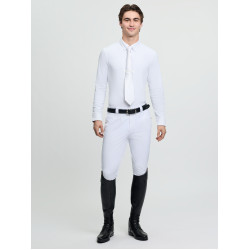 Polo de concours LeMieux manches longues homme Blanc