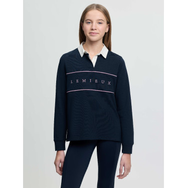 Polo de rugby LeMieux Young Rider Riley Marine Bleu marine Polo de rugby LeMieux Young Rider Riley Marine Bleu marine