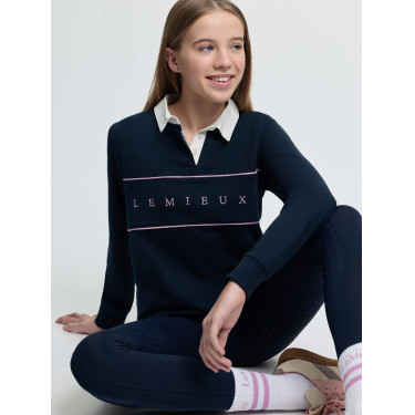 Polo de rugby LeMieux Young Rider Riley Marine Bleu marine Polo de rugby LeMieux Young Rider Riley Marine Bleu marine