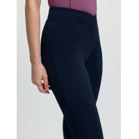 Pull-on d’équitation LeMieux à assise partielle croisée Simone femme Marine Bleu marine