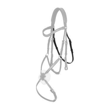 Sous-gorge LeMieux Arika Contrast Noir / argent