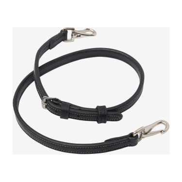 Sous-gorge LeMieux Clips huilée Kudos Noir / argent