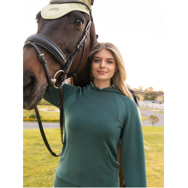 Sweat à capuche LeMieux Nadine Airflow femme Jungle Vert