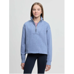 Sweat à col zippé LeMieux Young Rider Vianne Powder blue Bleu