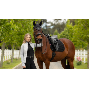 Tapis de dressage LeMieux Square tissu mesh Air-Tek Noir